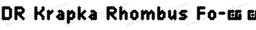DR Krapka Rhombus Fo字体转换